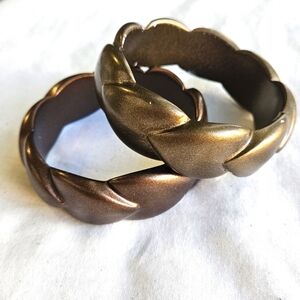 Pair VTG bangle bracelets by Van Allen